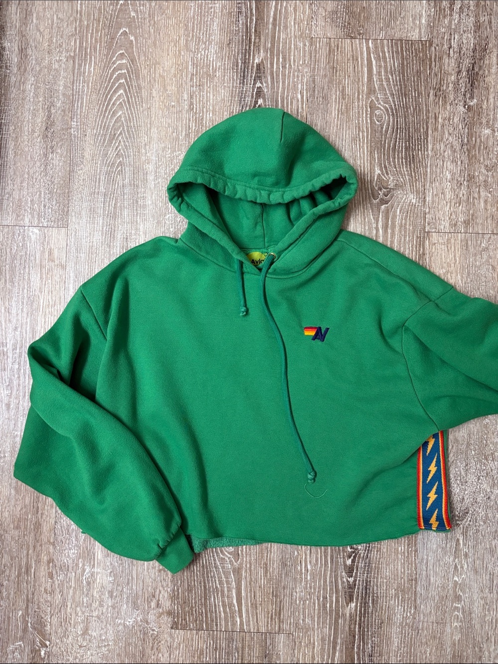 Aviator Nation Bolt Stripe Relaxed Fit Hoodie
